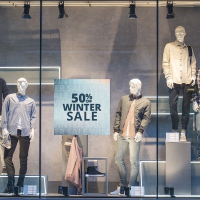 Houseart 50% Off Winter Sale, Εκπτωτικά, Αυτοκόλλητα βιτρίνας, 50 x 50 εκ.